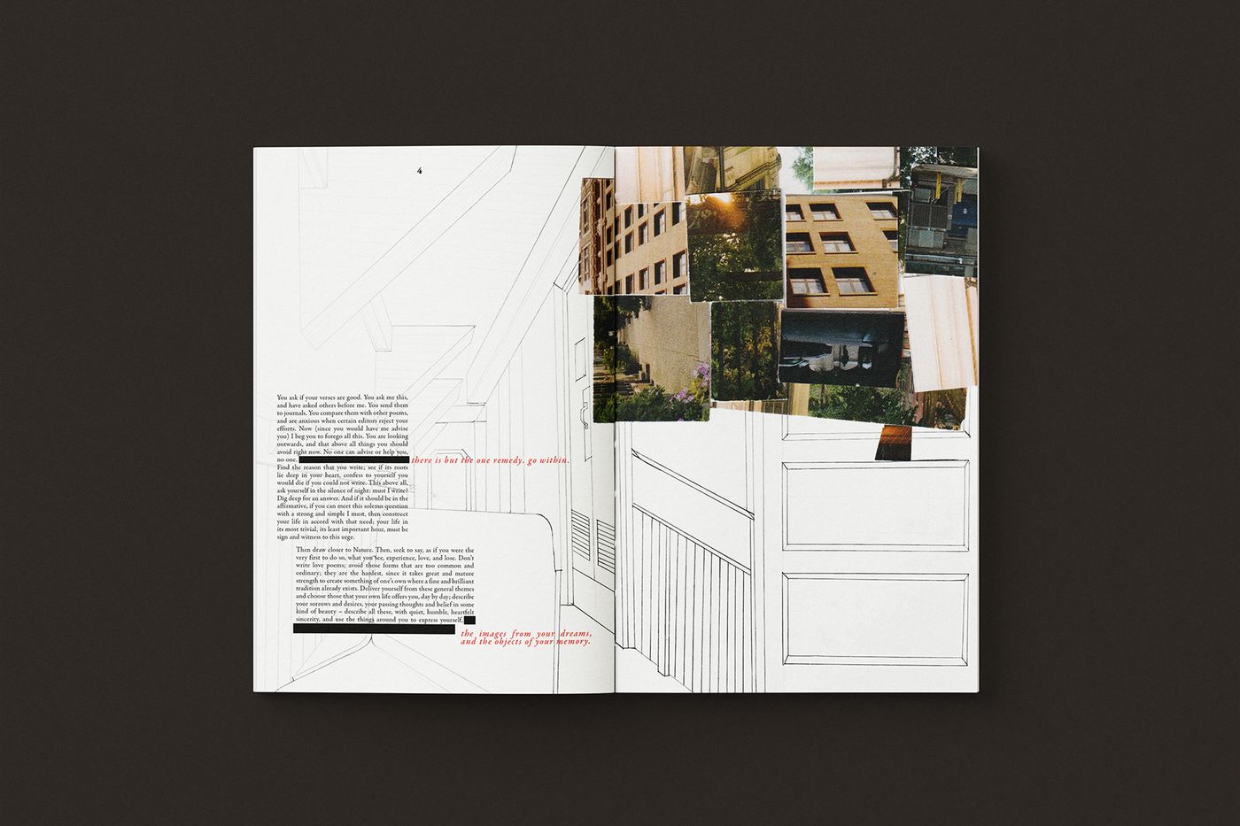 Letters to a Young Poet book design mockup three.