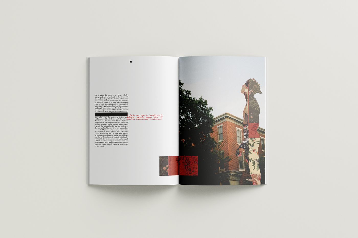 Letters to a Young Poet book spread mockup four.