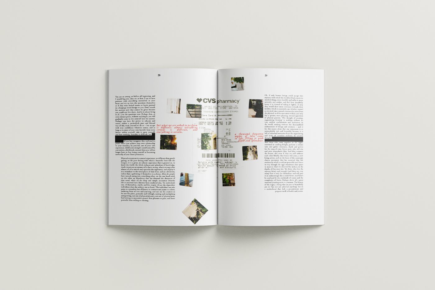 Letters to a Young Poet book spread mockup five.