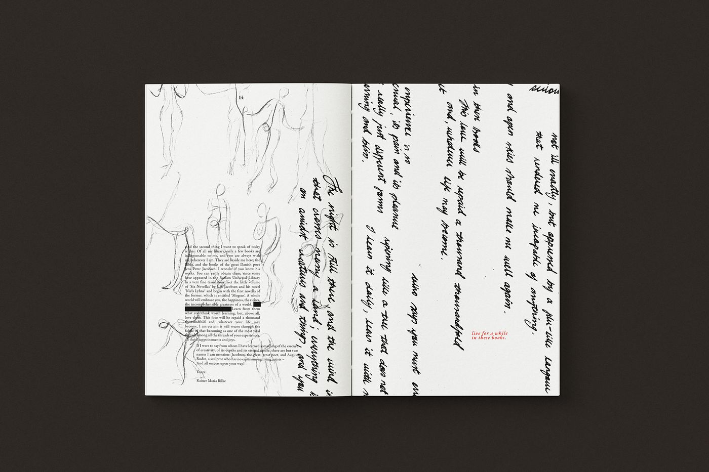 Letters to a Young Poet book design mockup seven.