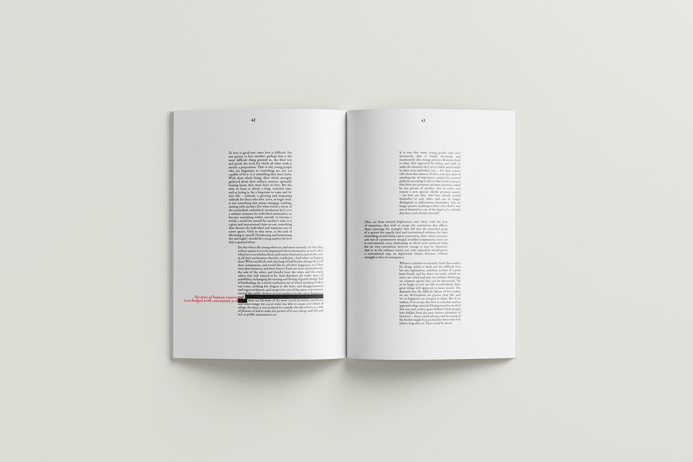 Letters to a Young Poet book spread mockup eight.